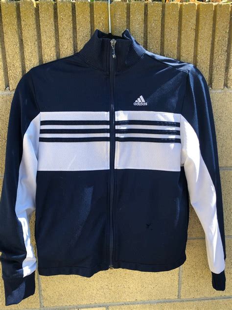 adidas track jacket with turtleneck.